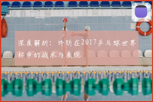 深度解析：许昕在2017乒乓球世界杯中的战术与表现